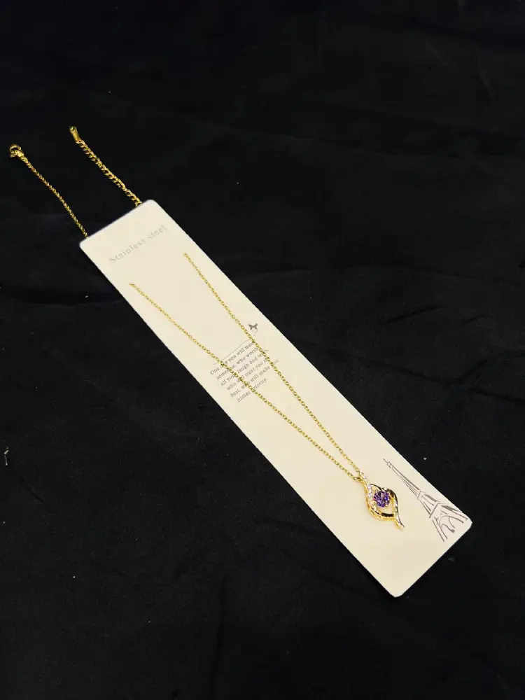 Stainless Steel Elegant purple Pendant