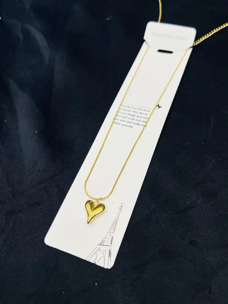 Stainless Steel Elegant Heart Pendant