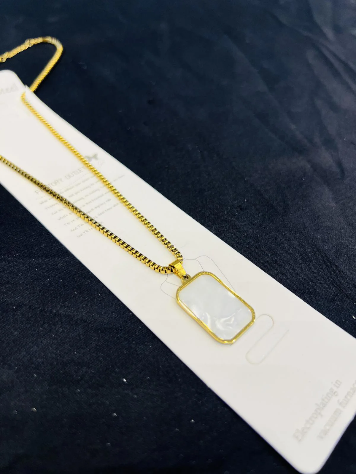 Stainless Steel Elegant Onyx Pendant