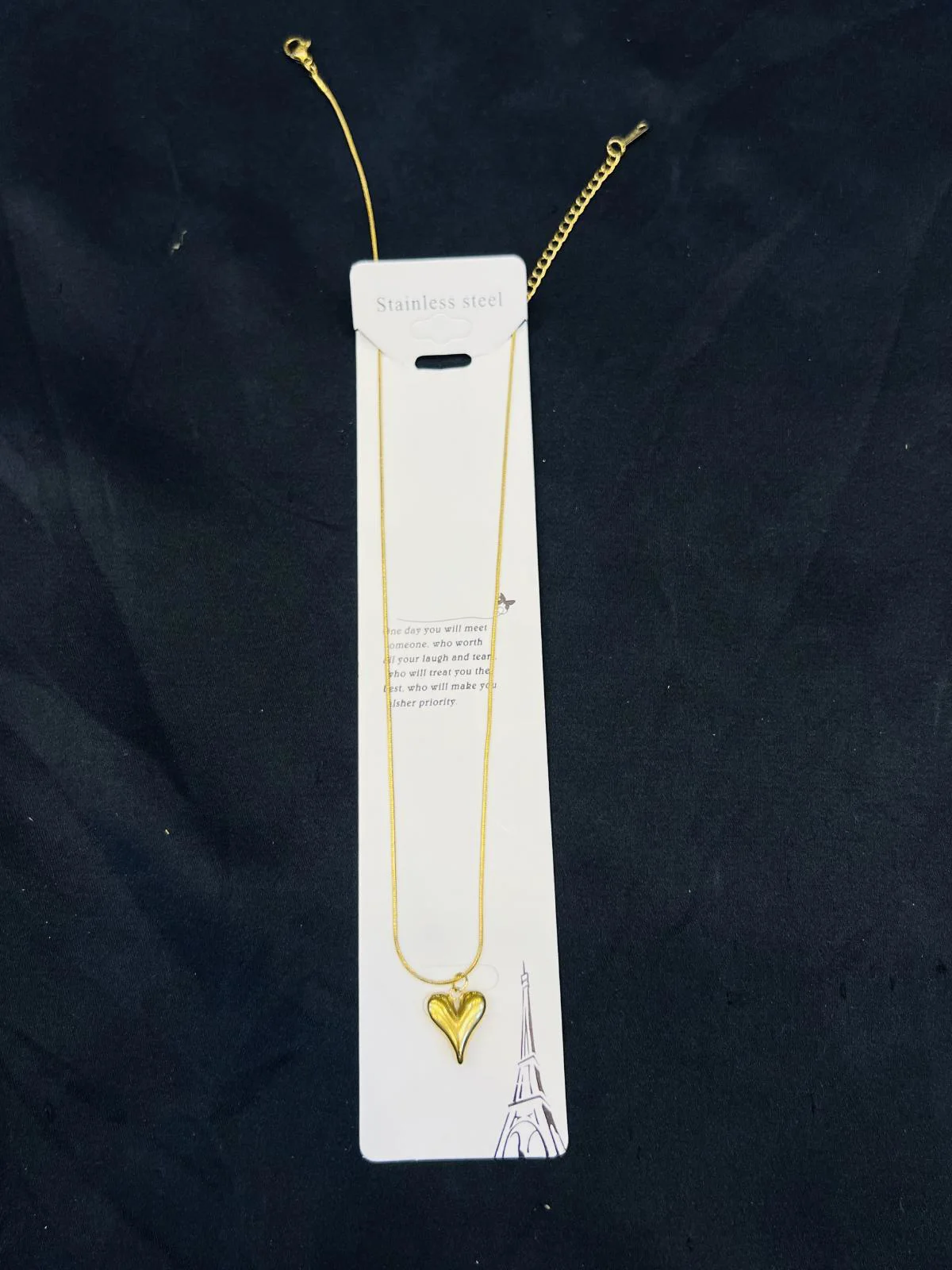 Stainless Steel Elegant Heart Pendant