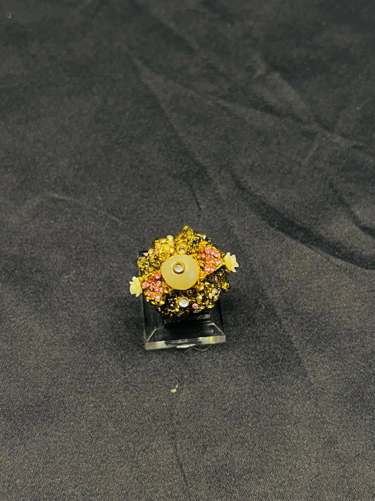 Turkish Gold Look RIng with Mother of Pearls