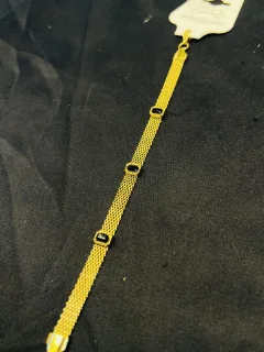 Stainless Steel black stone Bracelet view 3