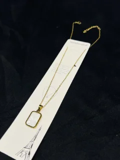 Stainless Steel Elegant Onyx Pendant view 3