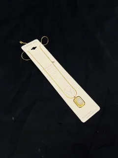 Stainless Steel Elegant White Stone  pendant view 1