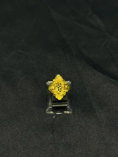 24K Gold Polish adjustable Ring  view 1