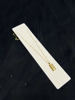 Stainless Steel Gold bar Pendant view 1