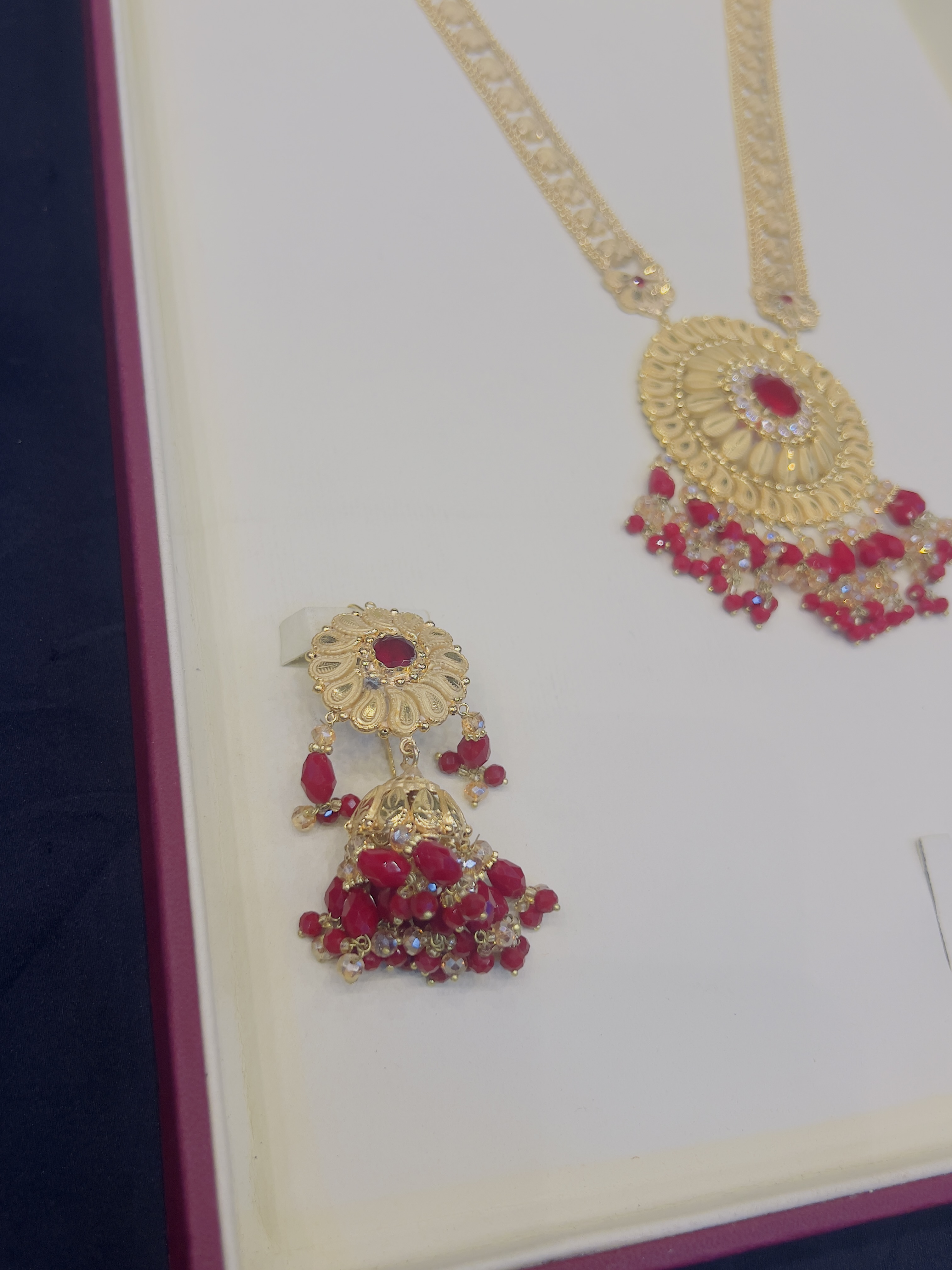 Beautiful gold polish mala set with real goldlook view 4